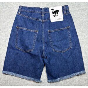 SR Vs. Sandrine Rose Women's Denim Jean Shorts Frayed Hem Size 28 Jorts